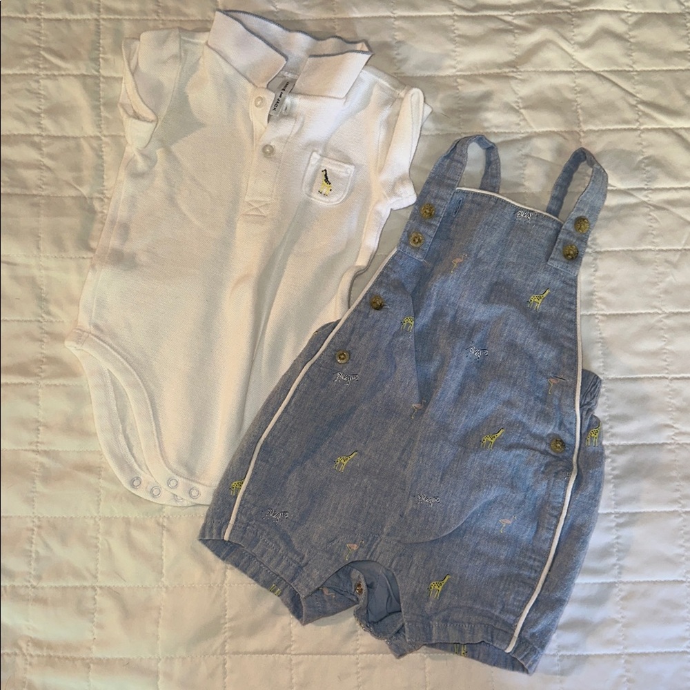 Janie and Jack White and Blue Kids Matching Set